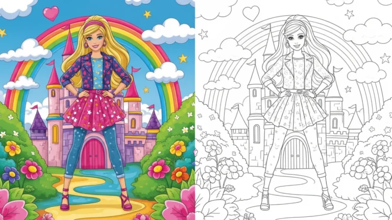 Barbie Coloring Pages (28 Free Printable PDF) 31 barbie coloring pages