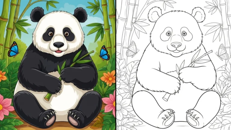 panda coloring pages