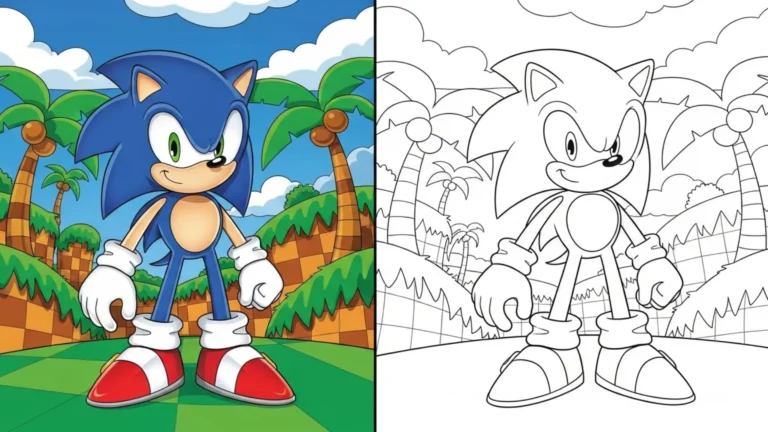 Sonic Coloring Pages (34 Free Printable PDF) 30 sonic coloring pages