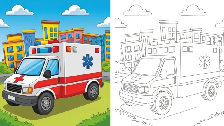 ambulance coloring pages