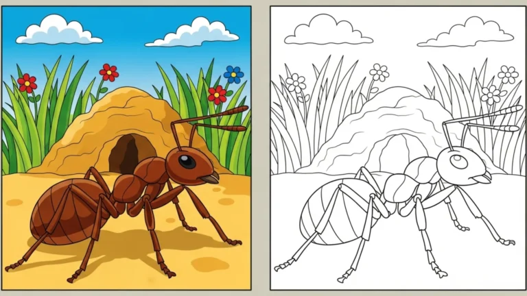 ant coloring pages
