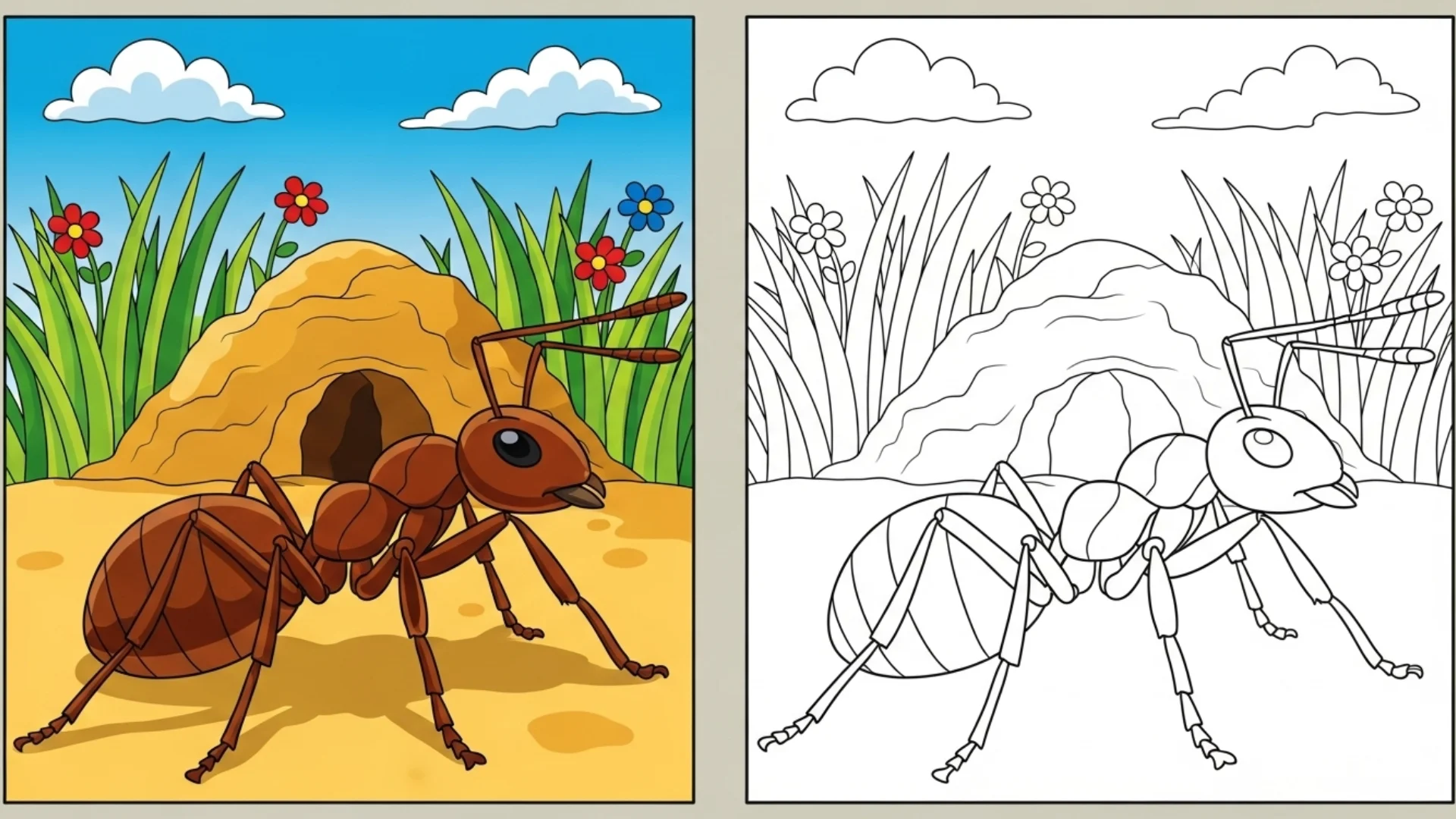 ant coloring pages