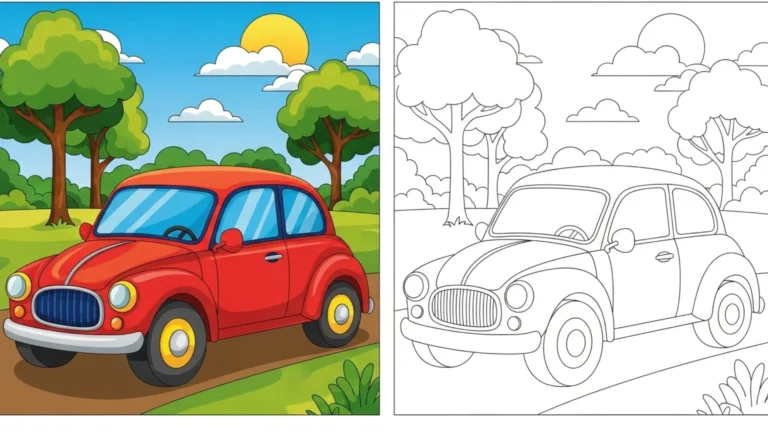 car coloring pages