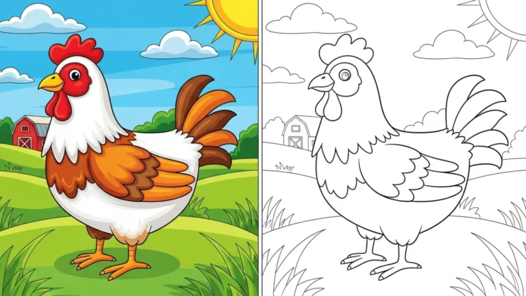 chicken coloring pages