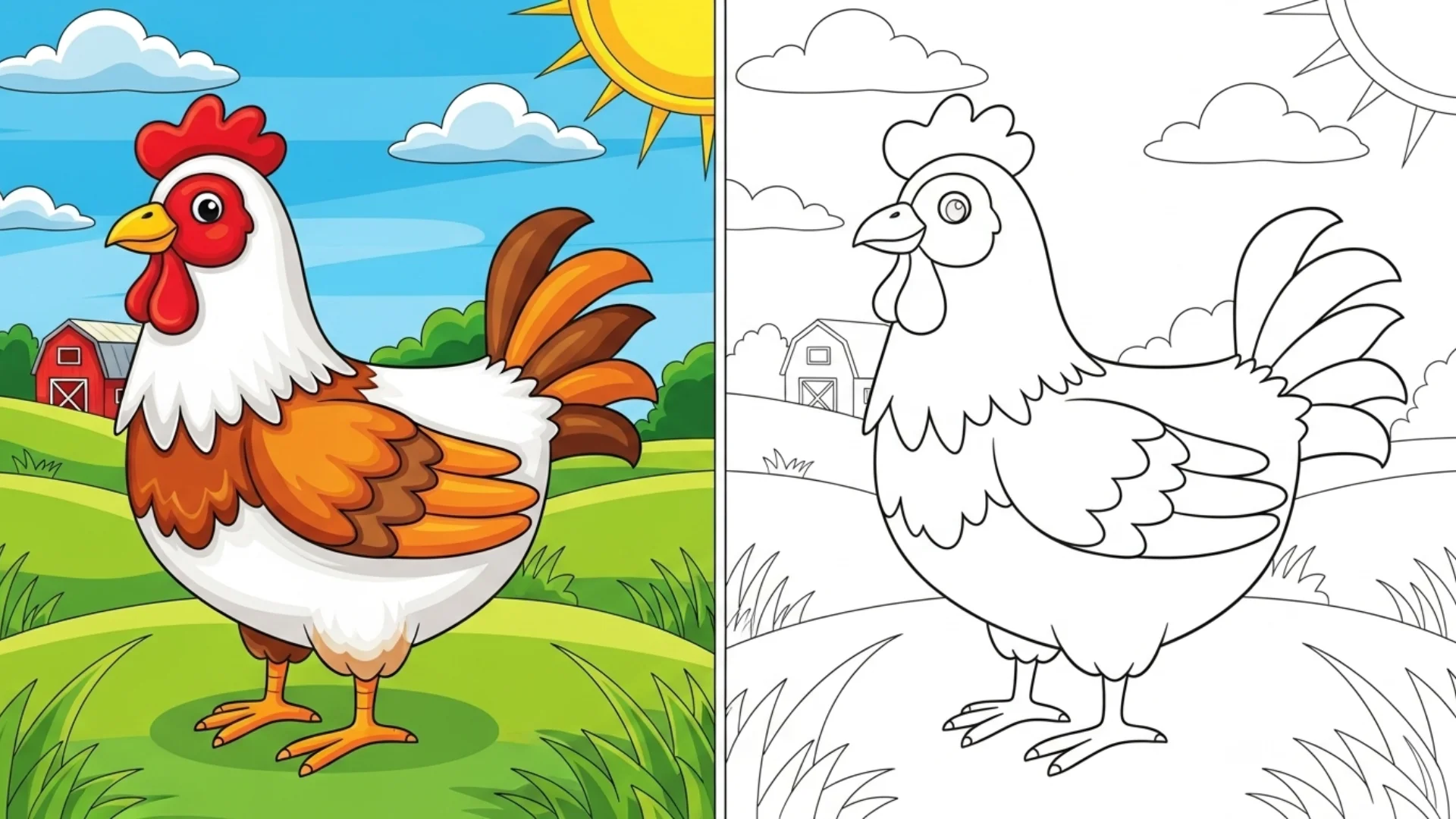 chicken coloring pages