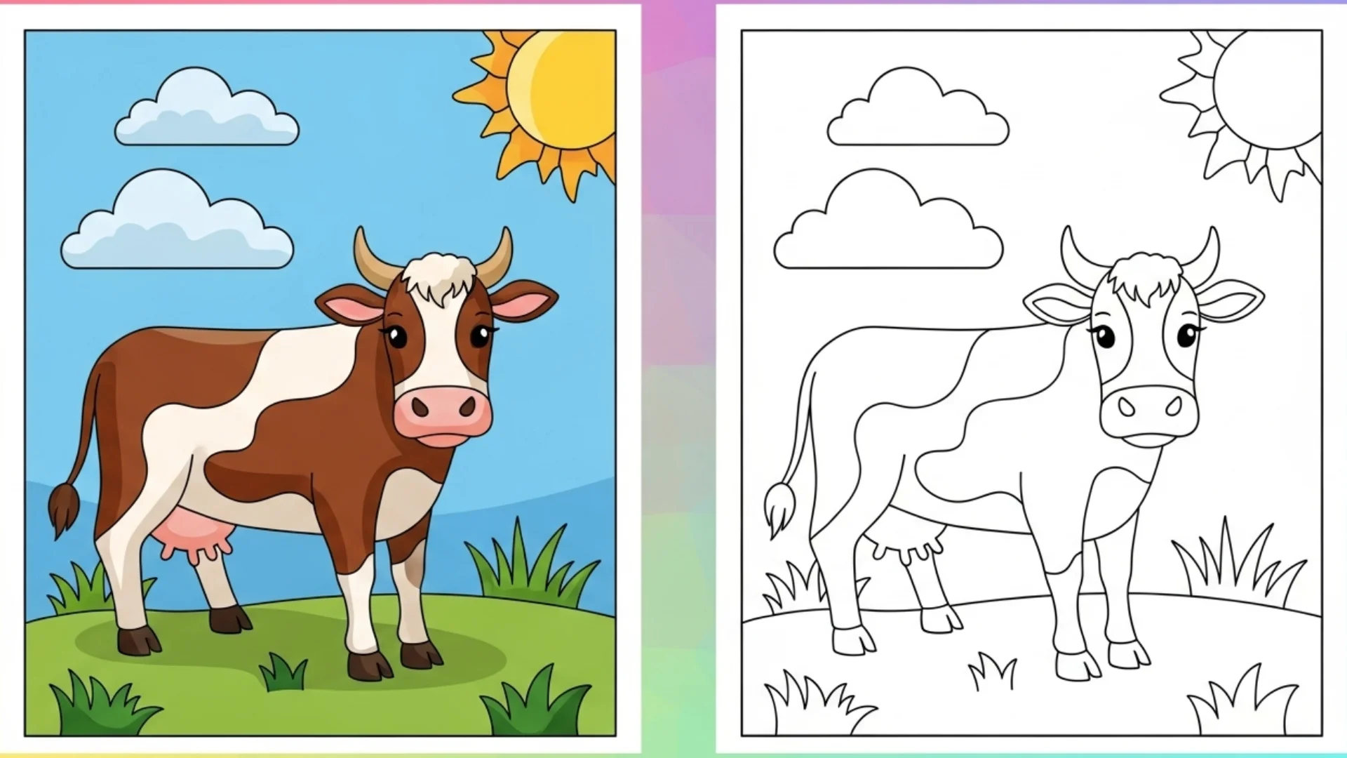 cow coloring pages