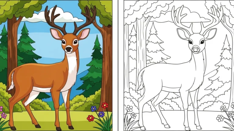 deer coloring pages