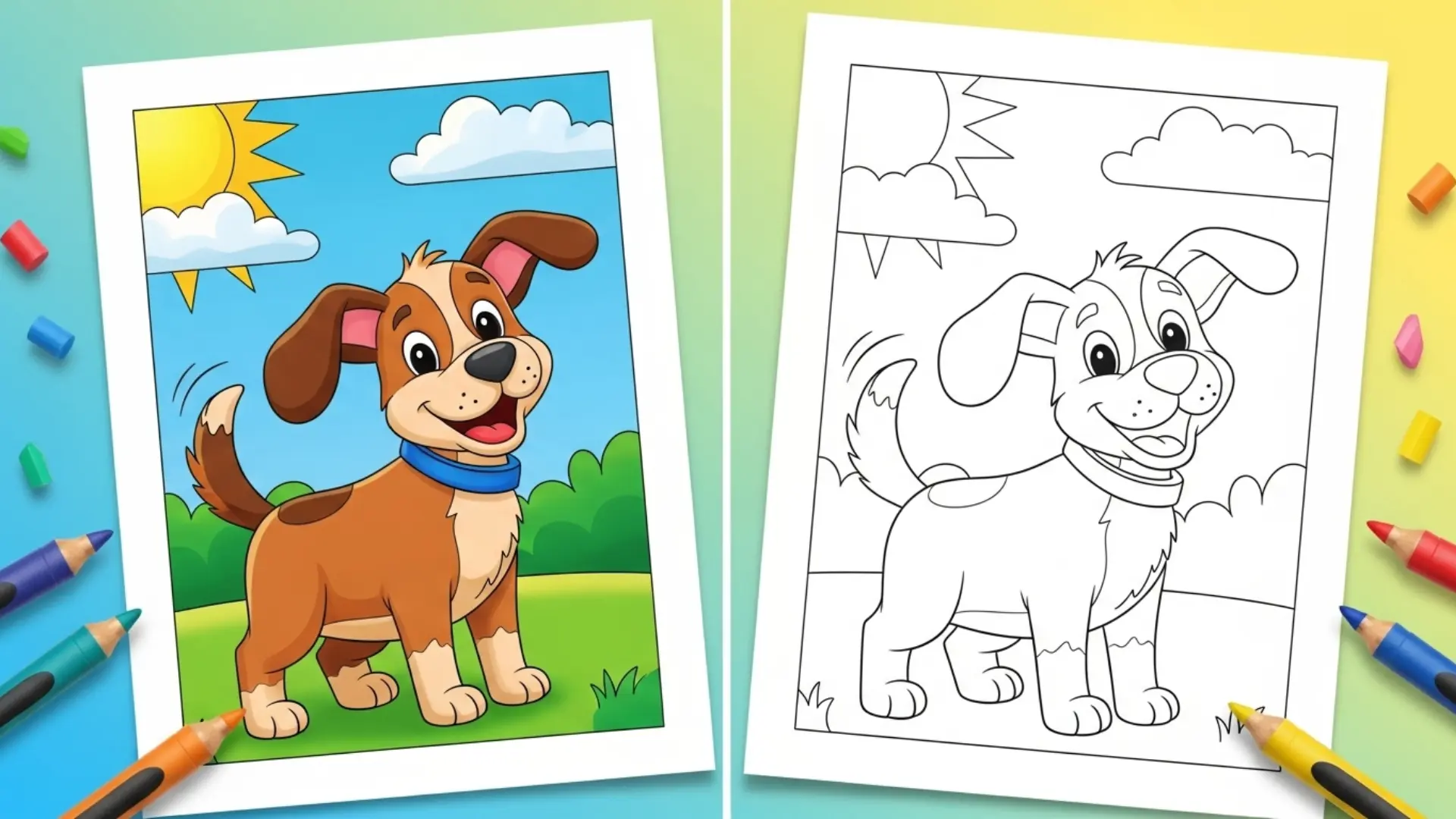 dog coloring pages