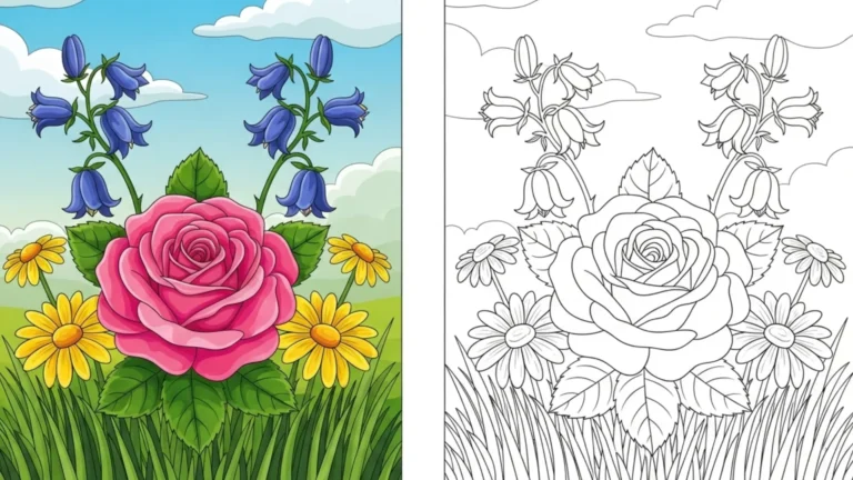 flower coloring pages
