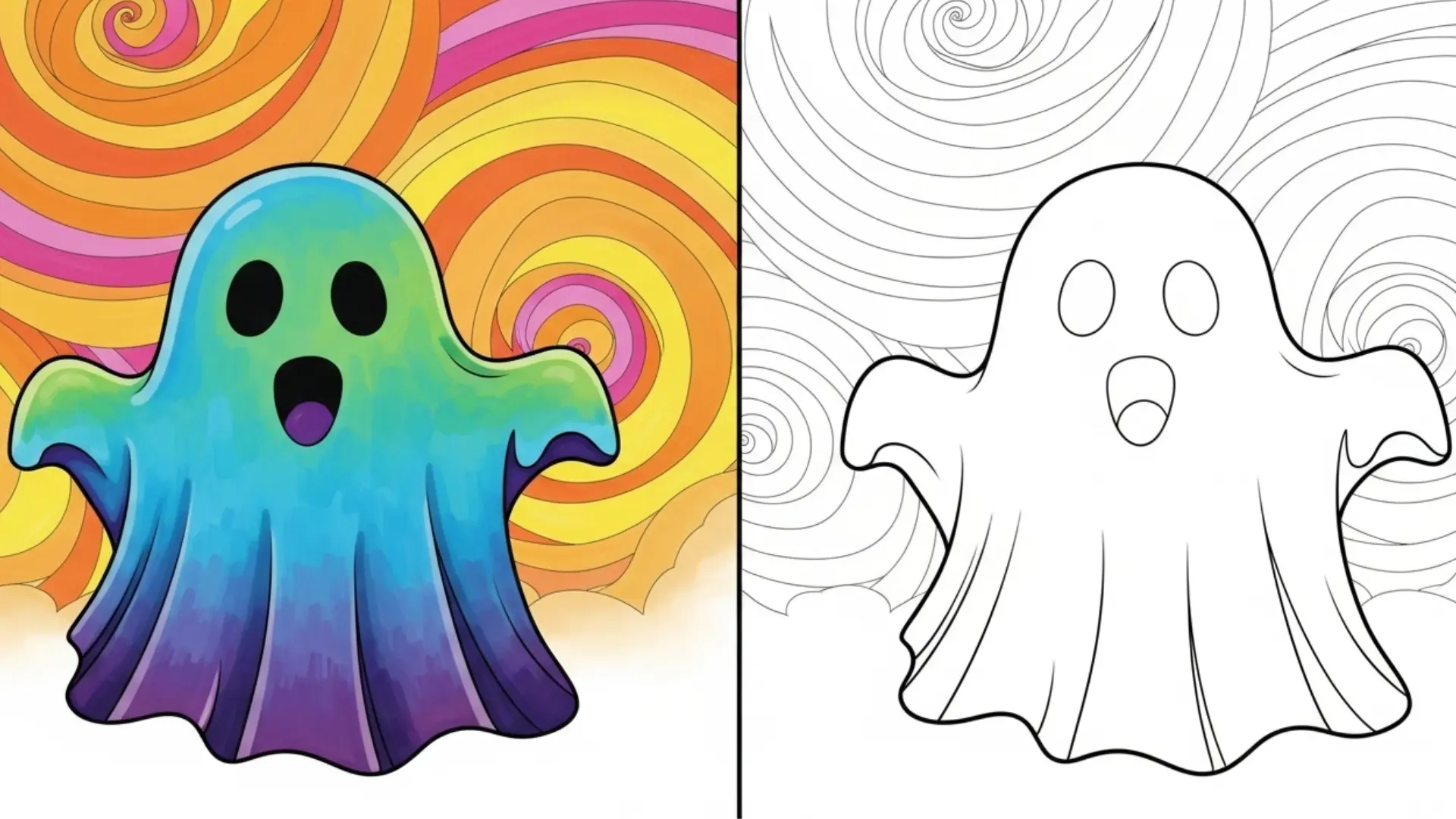 ghost coloring pages