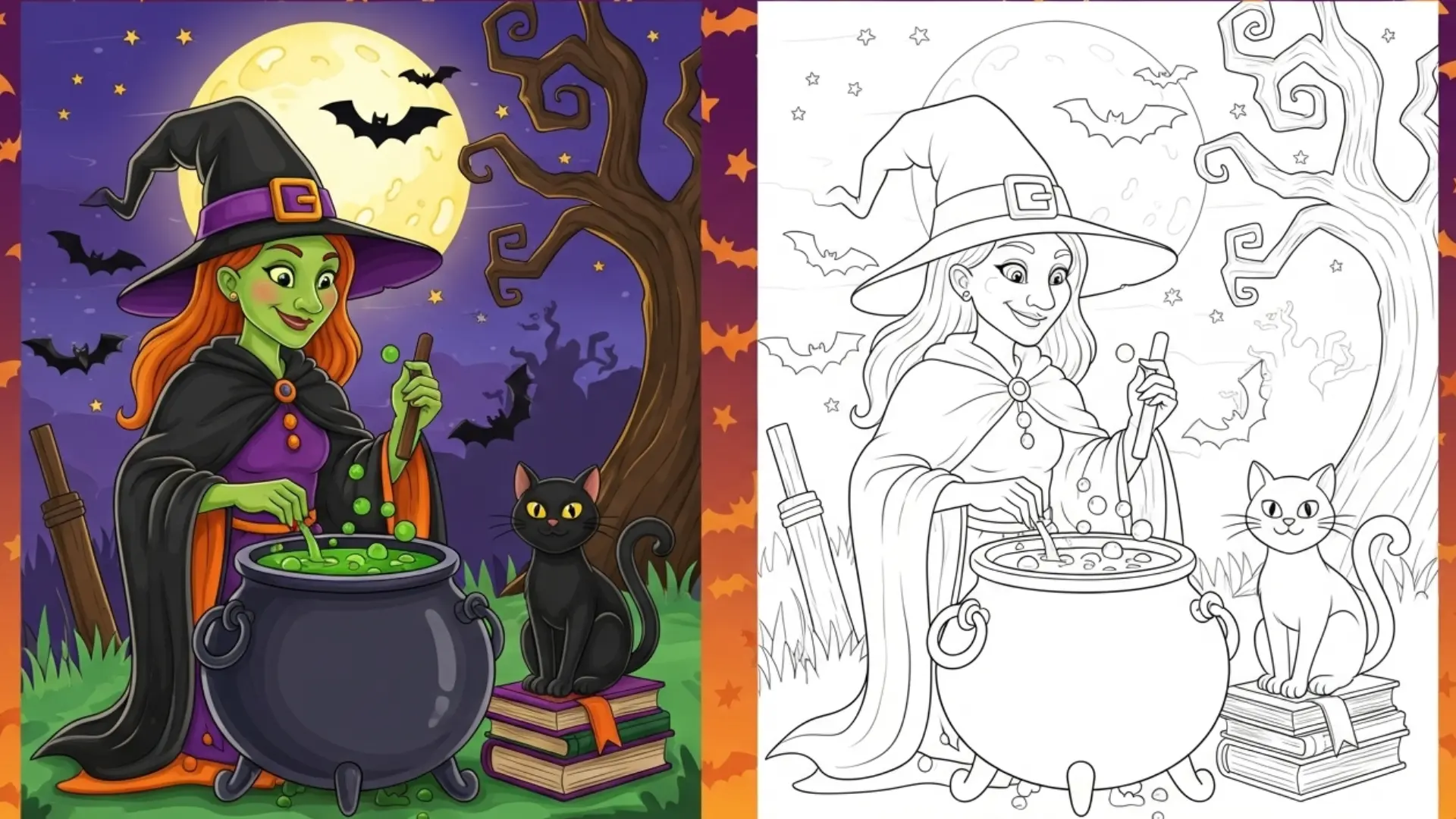 Halloween Coloring Pages (25 Free Printable PDF) 1 halloween coloring pages
