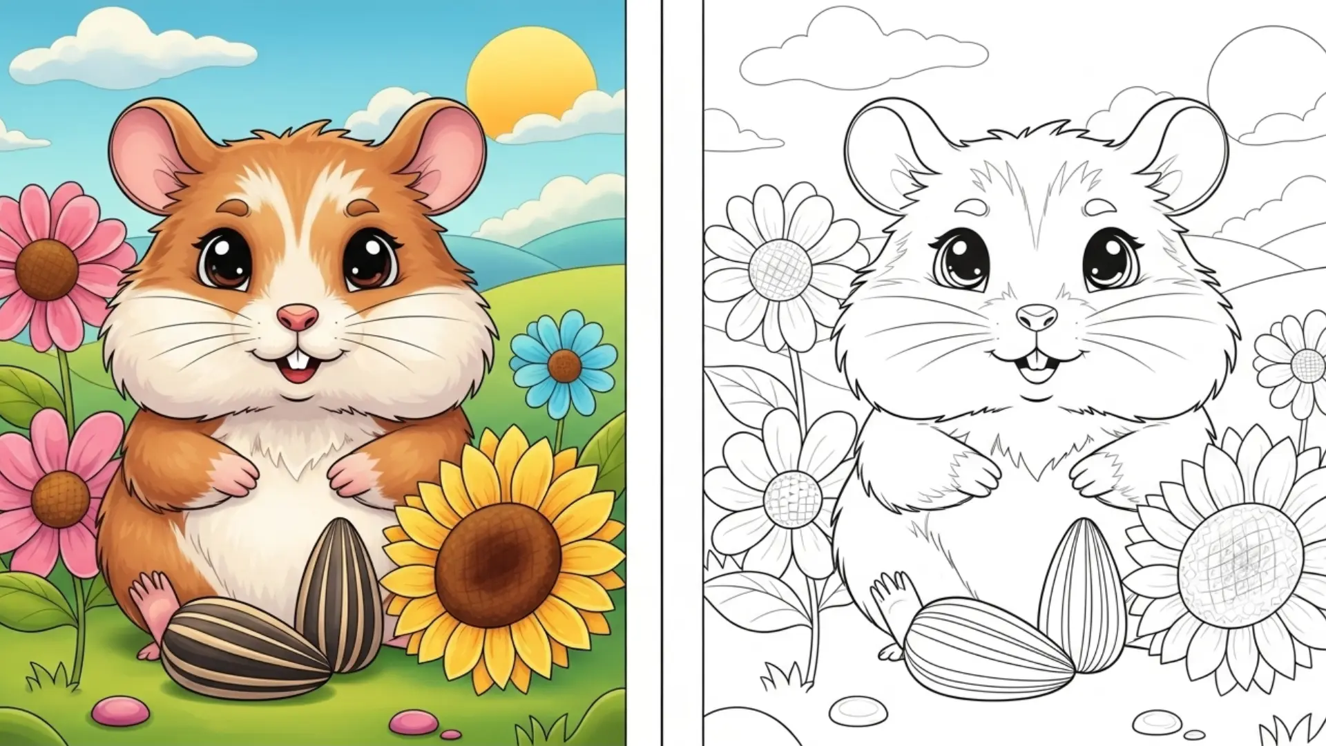 hamster coloring pages