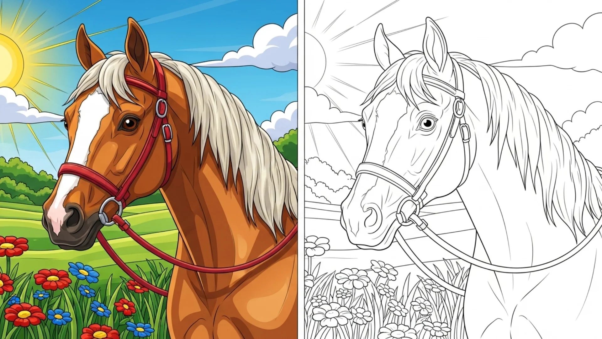 horse coloring pages