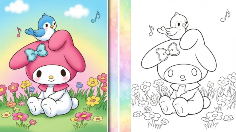 My Melody Coloring Pages (25 Free Printable PDF) 28 my melody coloring pages