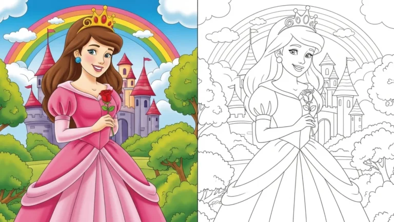 Princess Coloring Pages (25 Free Printable PDF) 31 princess coloring pages