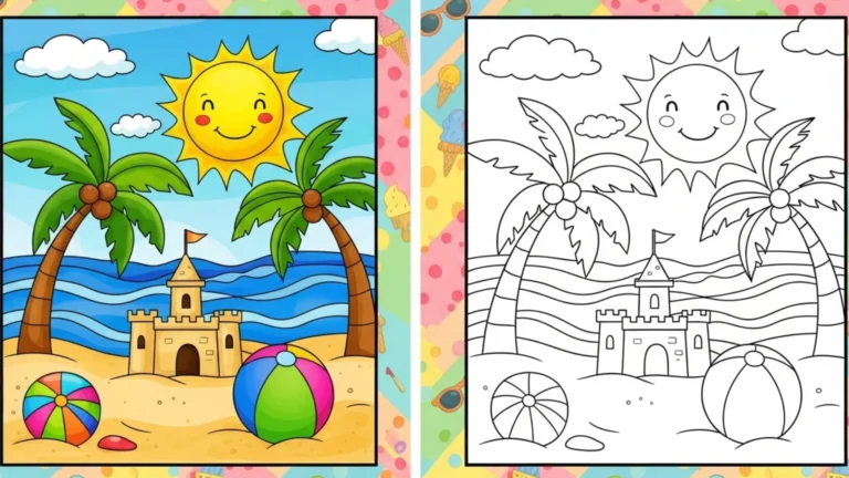 summer coloring pages