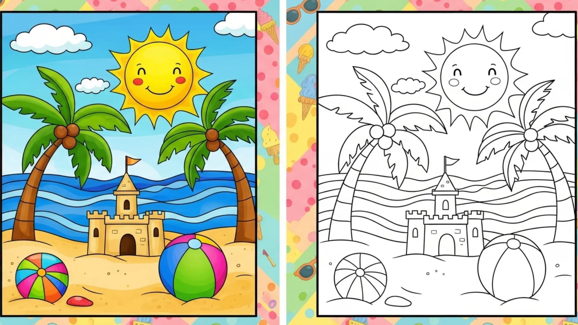 summer coloring pages