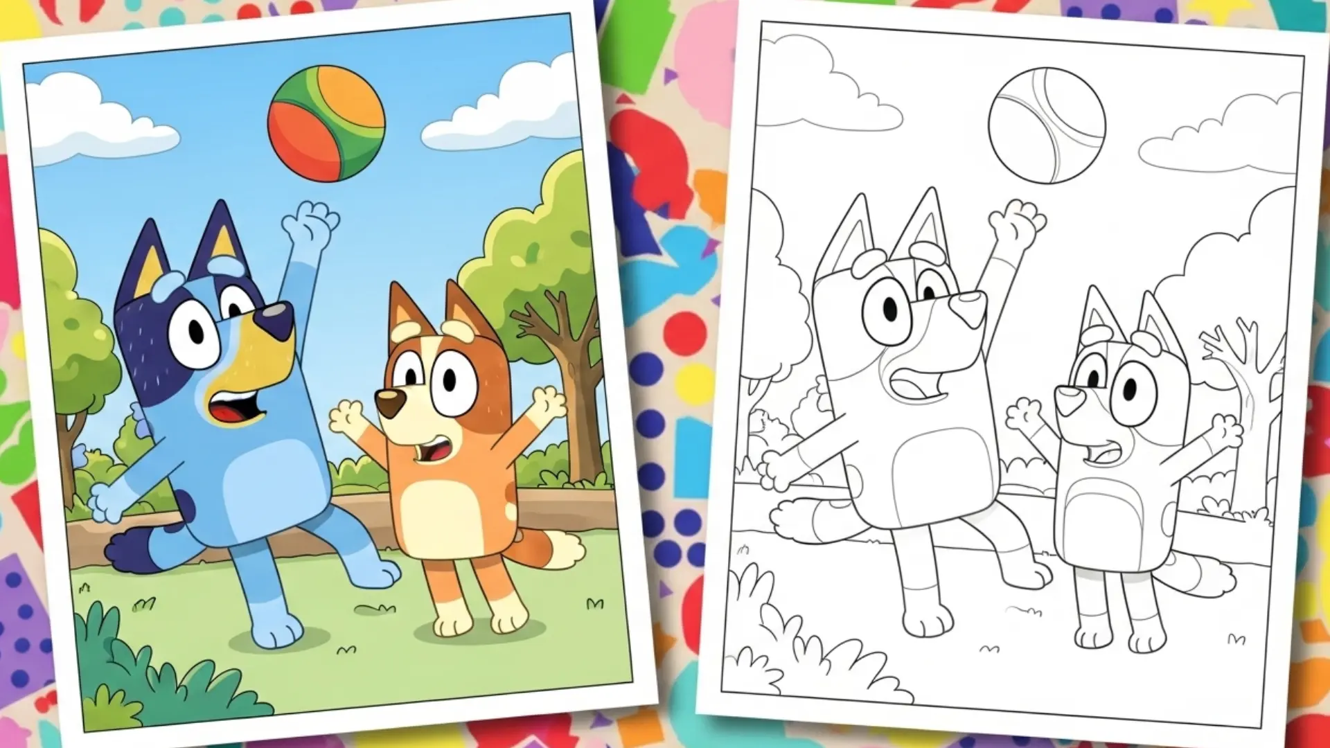 bluey coloring pages