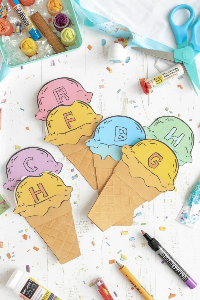 Alphabet Ice Cream Craft