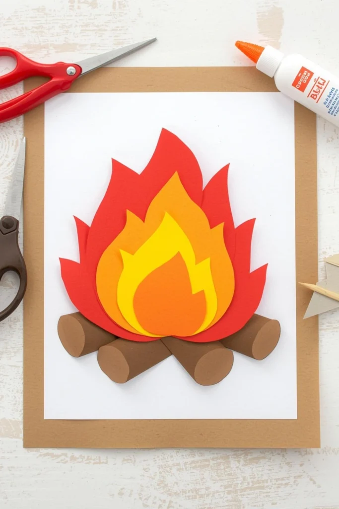 Campfire Paper Craft