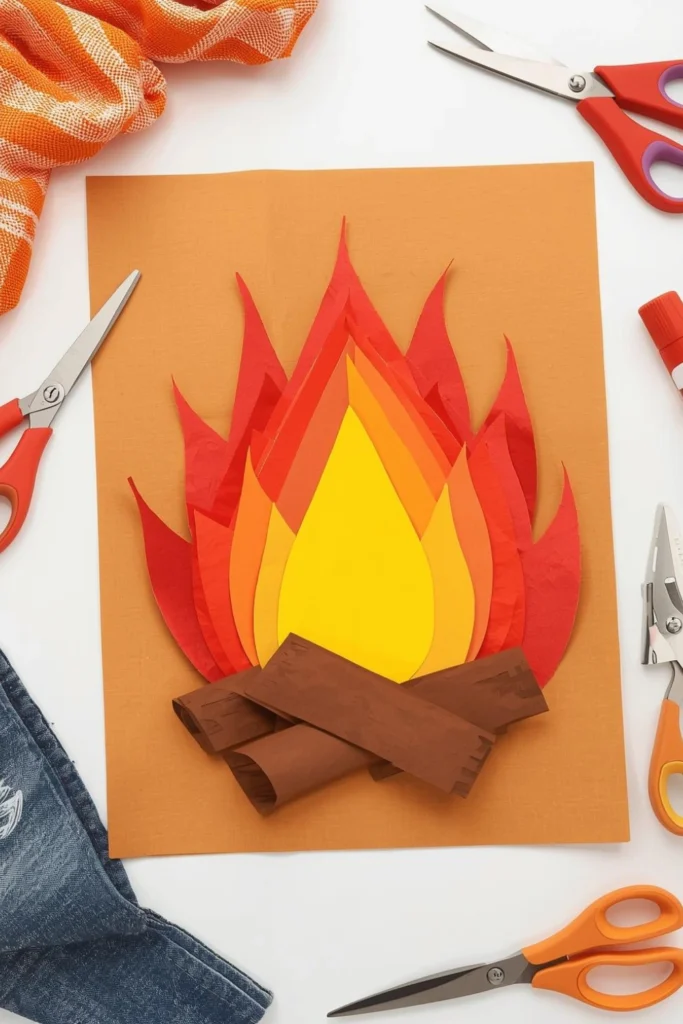 Campfire Paper Craft1