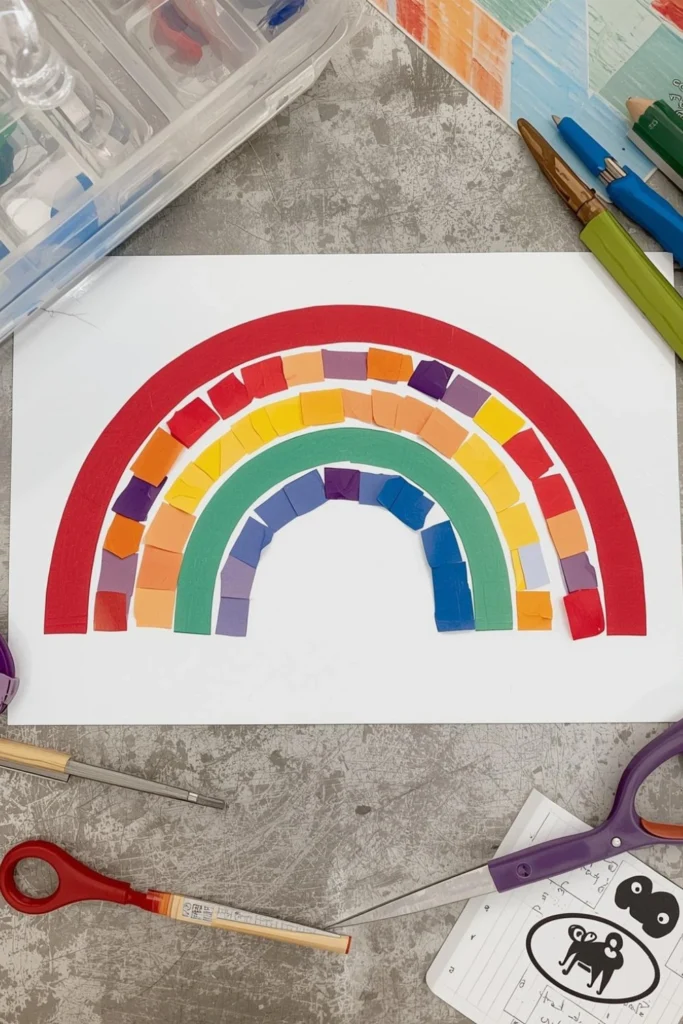 Color Sorting Rainbow Craft1