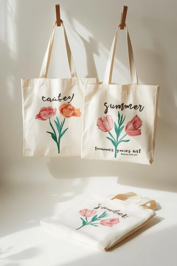 Custom Painted Tote Bags