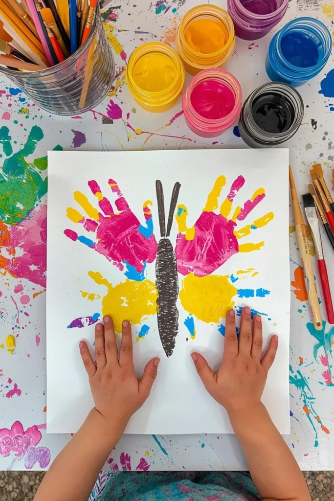 Handprint Butterfly Art