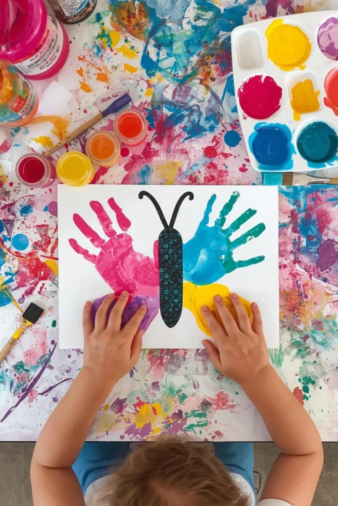 Handprint Butterfly Art1