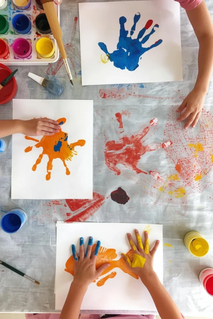 Handprint Fish Painting