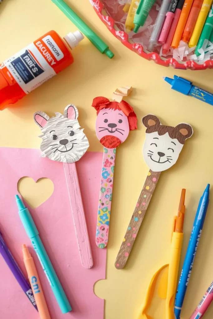 Ice Cream Stick Puppets