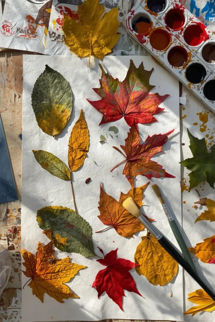 Leaf Printing Craft