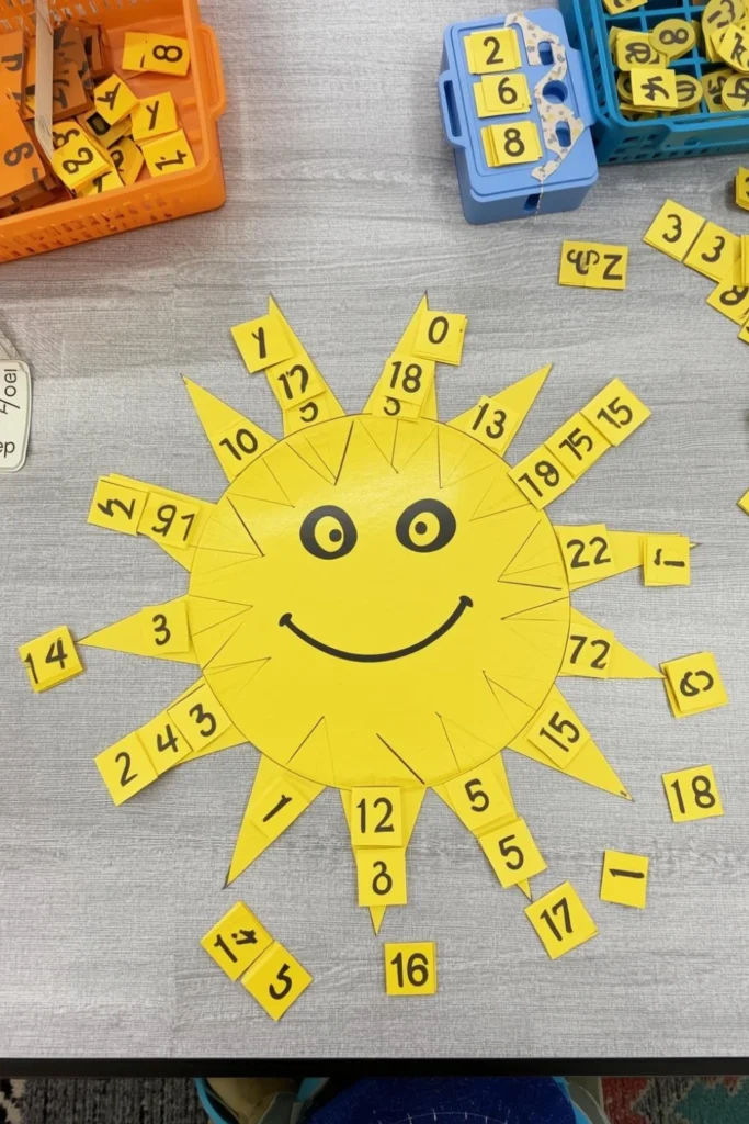 Number Matching Sun Game