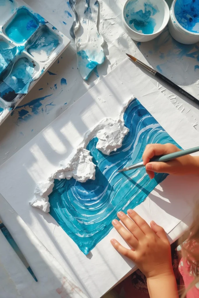 Ocean Waves Hand Painting