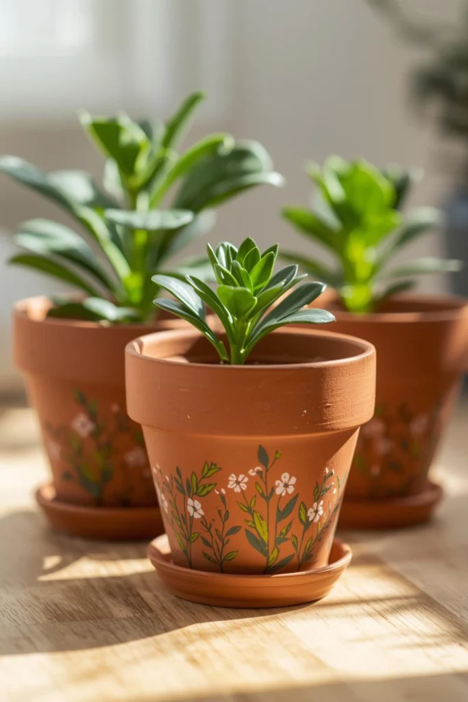Painted Flower Pots