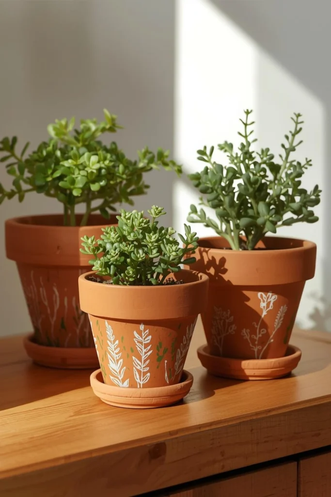 Painted Flower Pots1