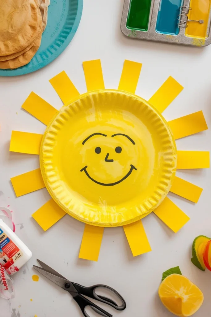 Paper Plate Sun Craft 1