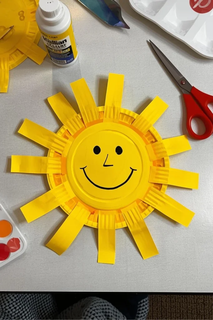 Paper Plate Sun Craft1 1