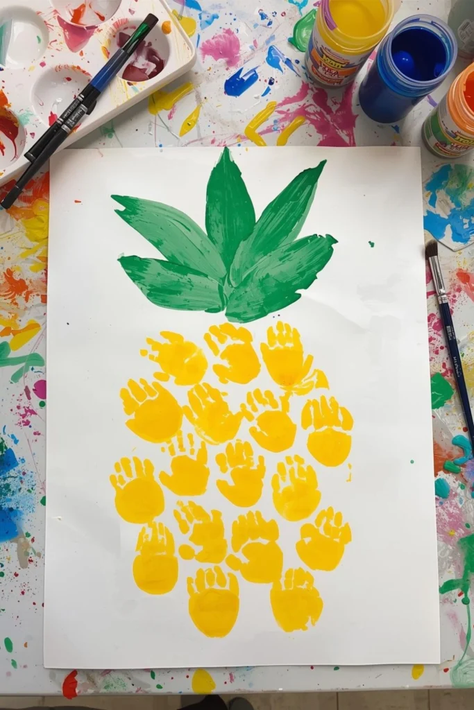 Pineapple Thumbprint Art