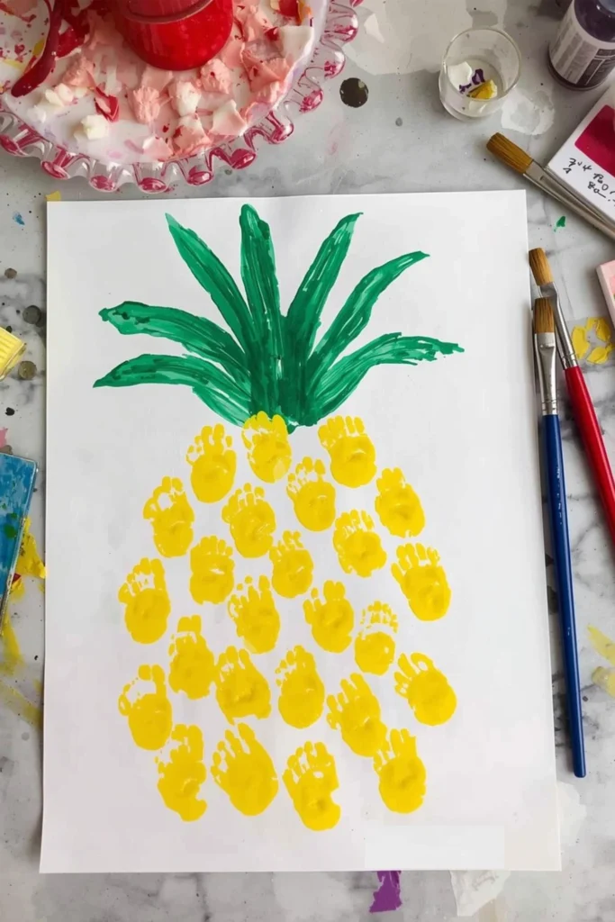 Pineapple Thumbprint Art1