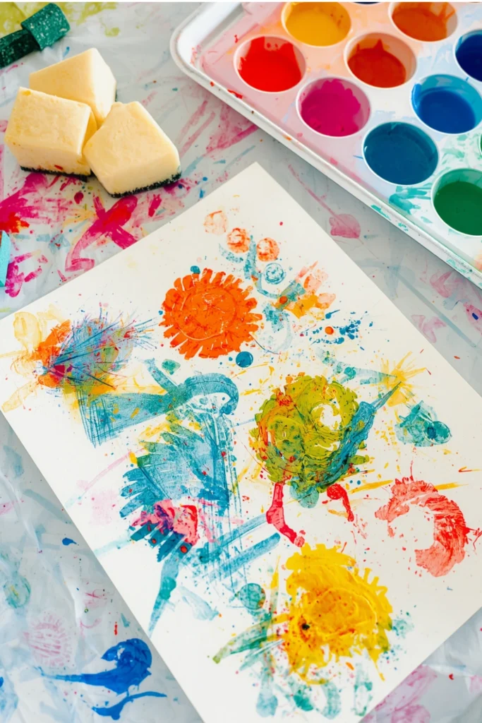 Sponge Painting Art