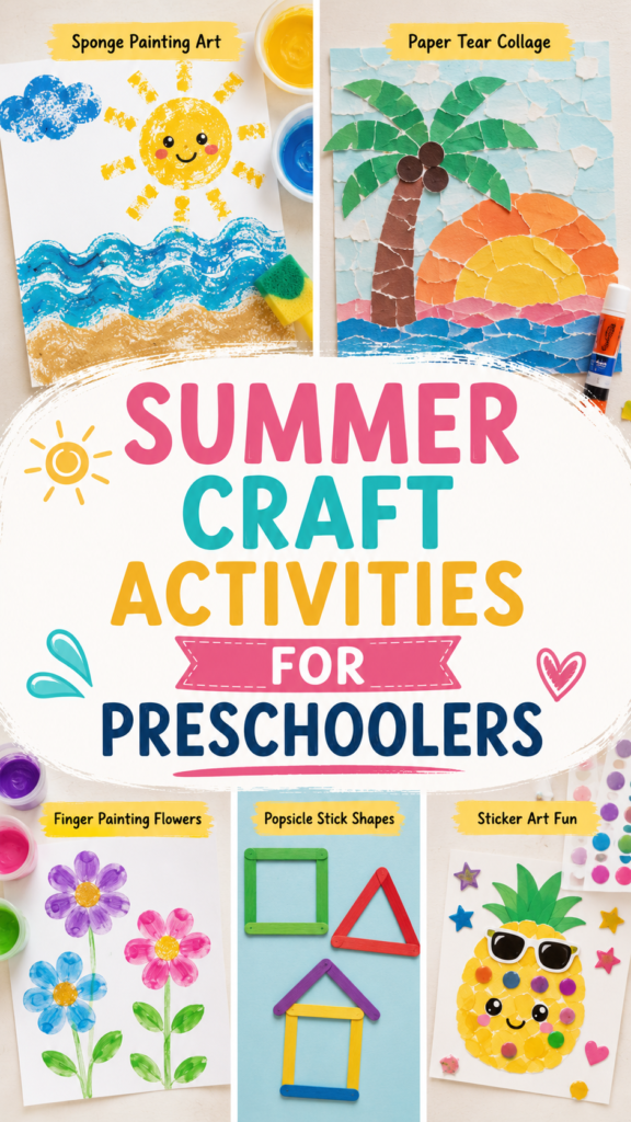 Summer Craft Activities for Preschooler