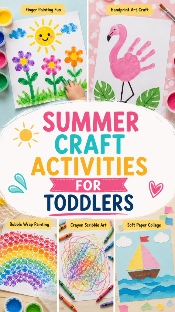 Summer Craft Activities for Toddlers (Easy & Safe Fun) 2 Summer Craft Activities for Toddler