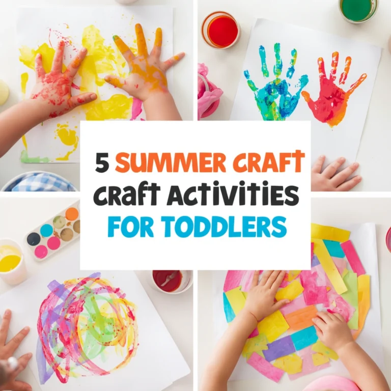Summer Craft Activities for Toddlers