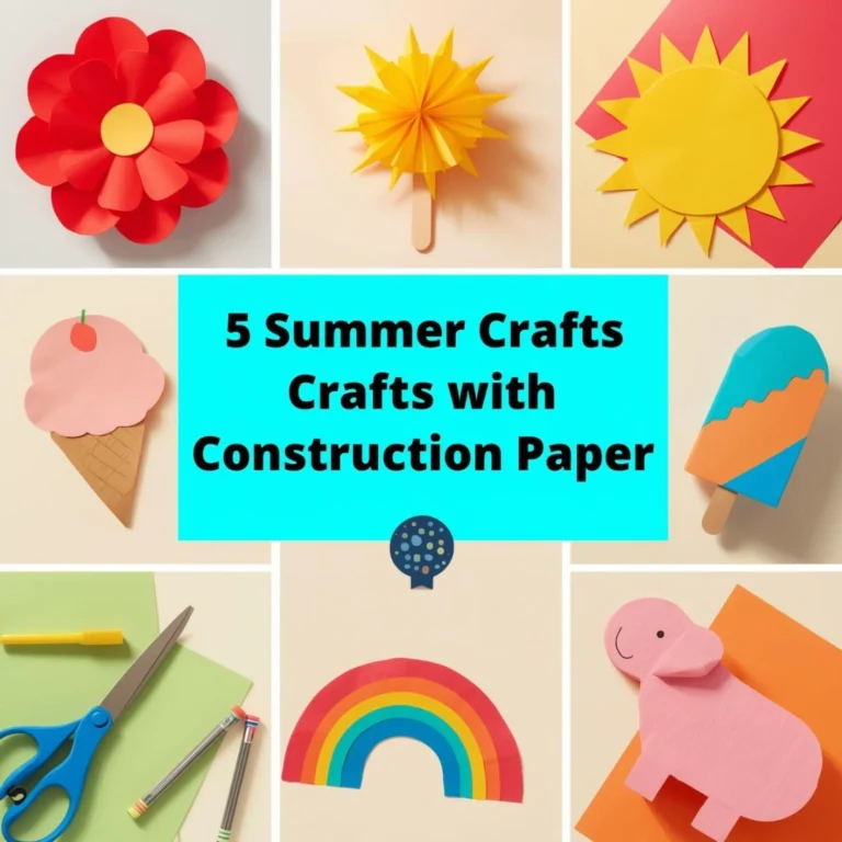 Summer Crafts with Construction Paper