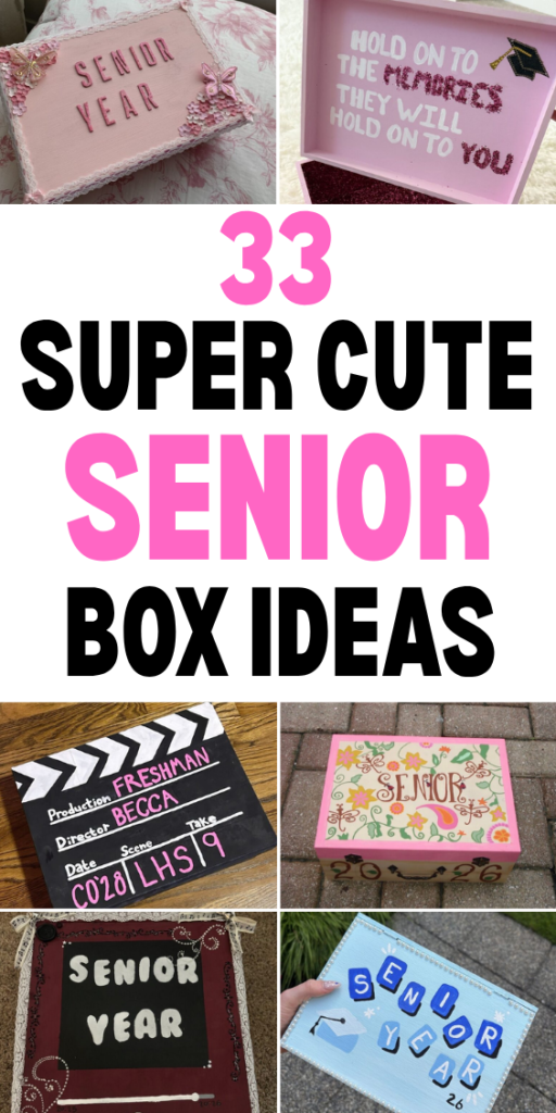 cute senior box ideas