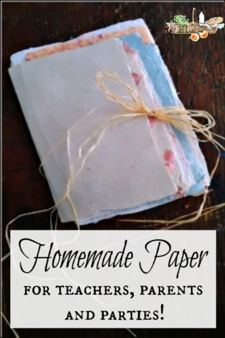 27 Paper Crafts That Will Inspire Anyone 11 10 Homemade Paper l Step by step instructions for teachers students parents and parties l Homestead Lady.co