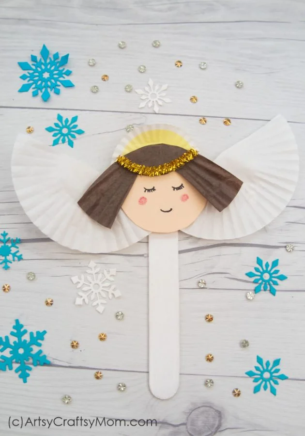 13 Easy Christian Crafts for Kids 11 10. Popsicle Stick Angel