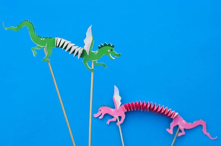 27 Paper Crafts That Will Inspire Anyone 13 12 free printable dragon puppet 10