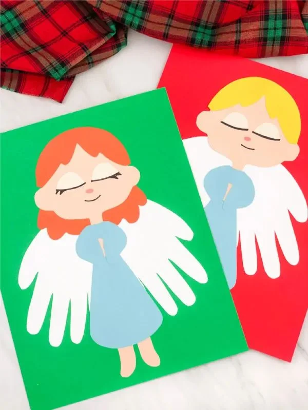 13 Easy Christian Crafts for Kids 13 12. Angel Handprint